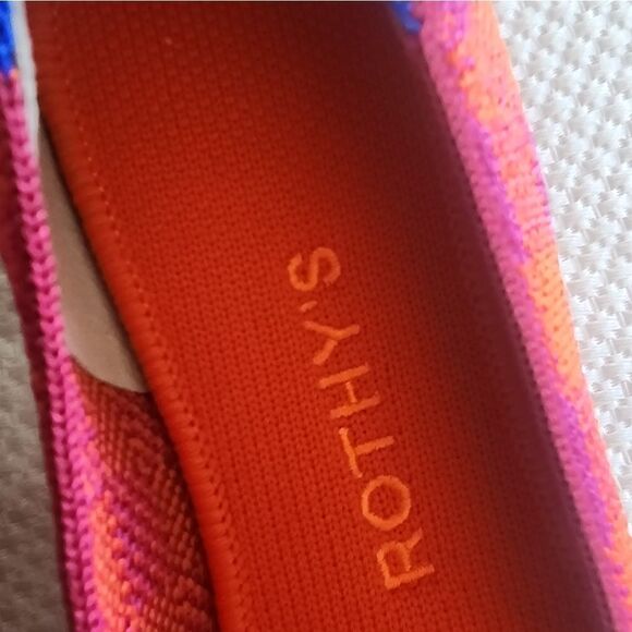 Rothy's Red and Purple Flats & Loafers with Classic Design pomegranate gingham - Picture 5 of 14